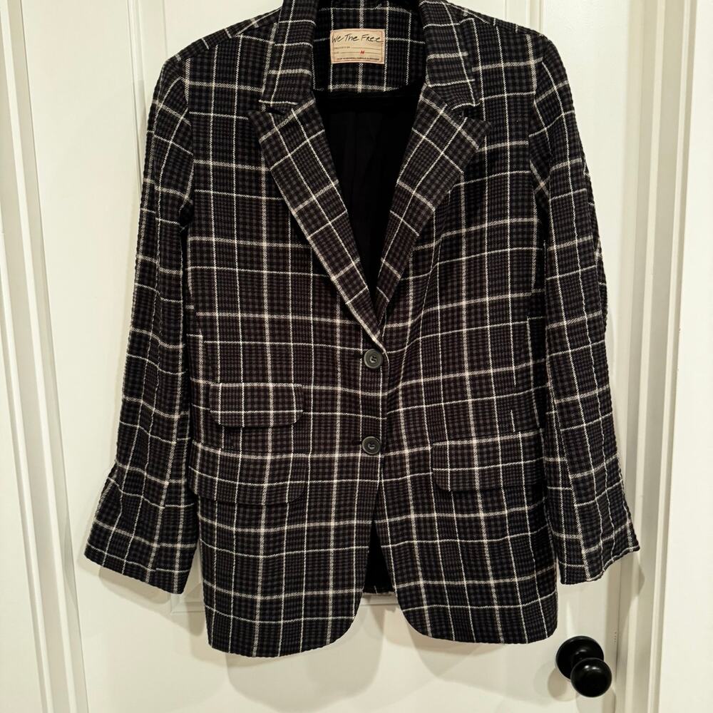 We the Free Blazer black and gray women Size Medium